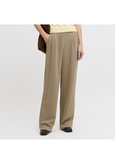 Jack & Jones Kadin Pileli Keten Karisimli Beli Lastikli Pantolon - Almira - 12287729 Silver Mink Jack & Jones Kadin Pileli Keten Karisimli Beli Lastikli Pantolon - Almira - 12287729 Silver Mink