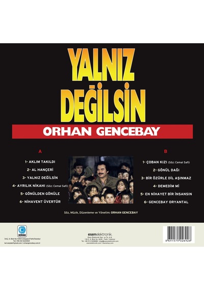 Orhan Gencebay - Yalnız Değilsin Plak