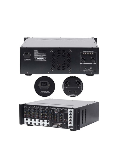 Hepa Merz P1000 6 Kanal 2x500w Stereo Amfi 1000w Power Mikser Bluetooth Usb 100v Hat Trafolu