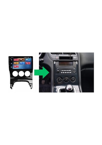 Peugeot 3008 Android Multimedya Sistemi 4-64 For-x 2009-2015