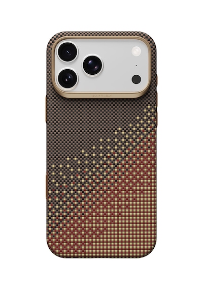 Apple iPhone Uyumlu 18 Pro Max Kılıf M-safeli Raptic Aramid Dual Ultra Serenity Serisi Karbon Kapak Kahverengi