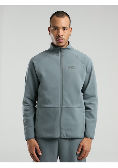 Everlast Ever Relaxed Regular Gri Yüksek Yaka Erkek Full Zip Sweatshirt Gri