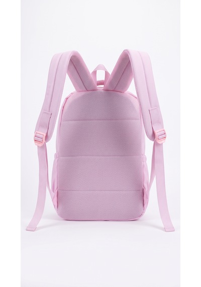 Esvelans Unisex Geniş İç Hacimli Çok Bölmeli Günlük Ve Okul Sırt Çantası Açık Pembe