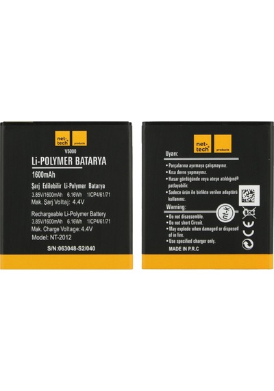 Teknonet Vestel Venüs 5000 Uyumlu 1600 Mah Batarya