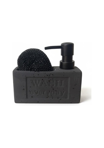 Seramik Sıvı Sabunluk 300ml Siyah Wash 48774