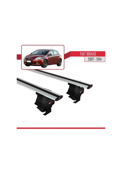 Fiat Bravo 2007-2014 Arası İle Uyumlu Ace-4 Ara Atkı Tavan Barı Gri