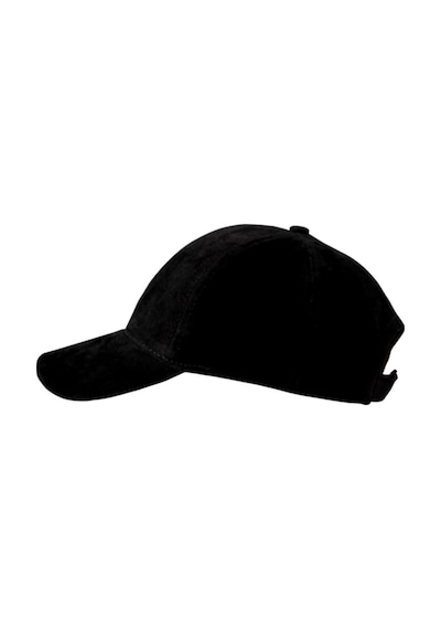 Unisex Vegan Süet Şapka Siyah