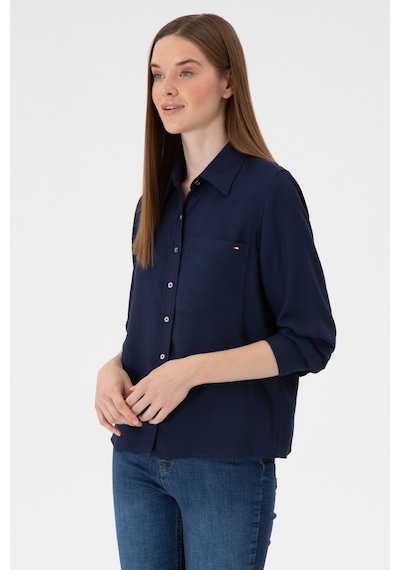 U.s. Polo Assn. Kadın Lacivert Gömlek Desenli 50316412-vr033 Lacivert