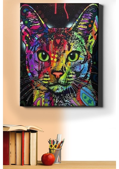 Webstyle Sayılarla Boyama Seti Kasnaklı Semfonik Kedi 40 X 50 Cm