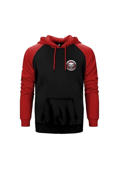 Jaguar Color Logo Kırmızı Renk Reglan Kol Sweatshirt / Hoodie