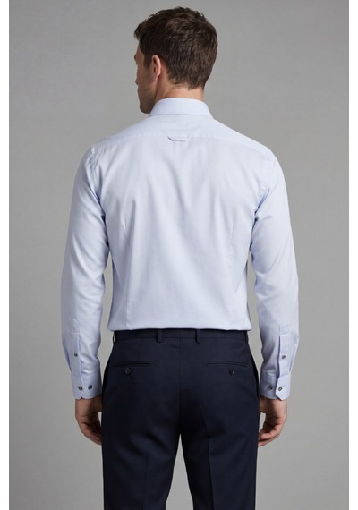 Xint Bisse Regular Fit Uzun Kol Cepsiz Pamuk Beyaz Erkek Gömlek Gri Bsgmkls25561 D55