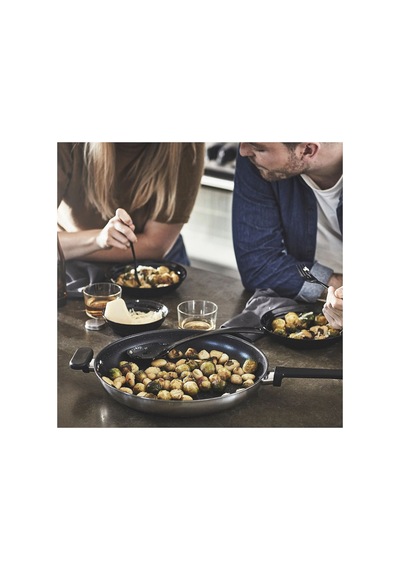 Ikea Mıddagsmat Tava 32 Cm Krom - Siyah 1 Parça Gümüş - Siyah