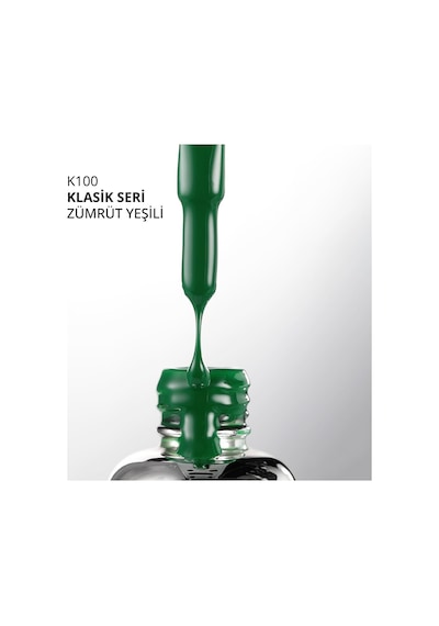 Kalıcı Oje K100, Zümrüt Yeşili, 10 Ml