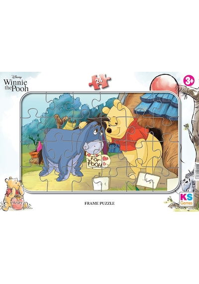 Disney Winnie The Pooh (Ayı Winnie) Frame Puzzle/Yapboz 24'Parça