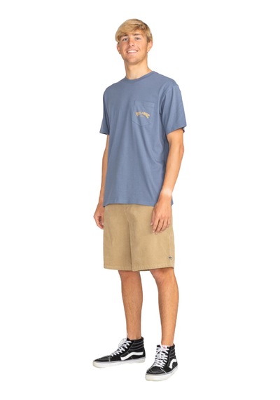 Billabong Stacked Arch Pk Tees Mavi Mavi