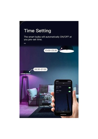 Nymane Duvar Lambası Uyumlu Ampul Gu10 Rgb Led Smart Wifi Diğer