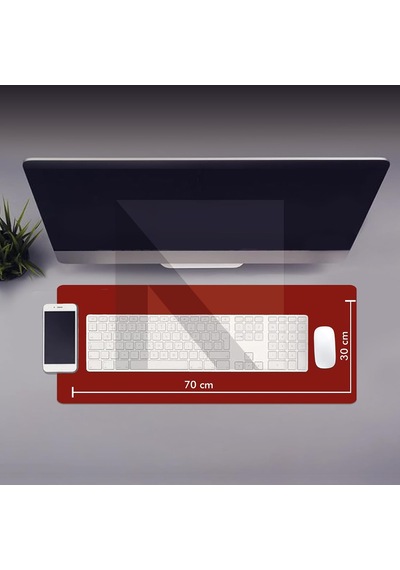Gaming Oyuncu Mouse Pad, Kaymaz Taban Gamer Mousepad, Masa Koruyucu Masa Matı, Ofis Tipi Klavye Ve Fare Altlığı Kırmızı, 70x30 Cm - L Gaming Oyuncu Mouse Pad, Kaymaz Taban Gamer Mousepad, Masa Koruyucu Masa Matı, Ofis Tipi Klavye Ve Fare Altlığı Kırmızı, 70x30 Cm - L
