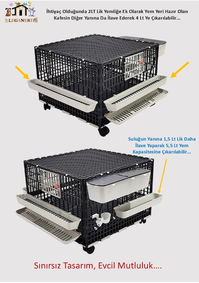 62cm X 62cm X 47cm 25-30ad. Bıldırcın Kapasiteli Lgn6040 Bld Tk