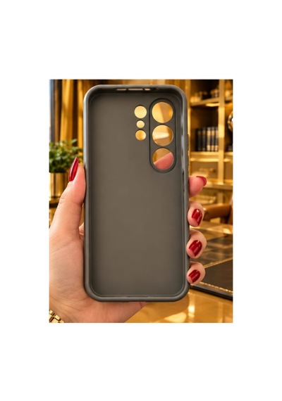 Samsung S26 Ultra İle Uyumlu 360 Derece Dönebilen Kalın Metal Magsafe Halka Stantlı İçi Kadife Korumalı Ultra Lüx Premium Silikon Kılıf Koyu Gri Samsung S26 Ultra İle Uyumlu 360 Derece Dönebilen Kalın Metal Magsafe Halka Stantlı İçi Kadife Korumalı Ultra Lüx Premium Silikon Kılıf Koyu Gri