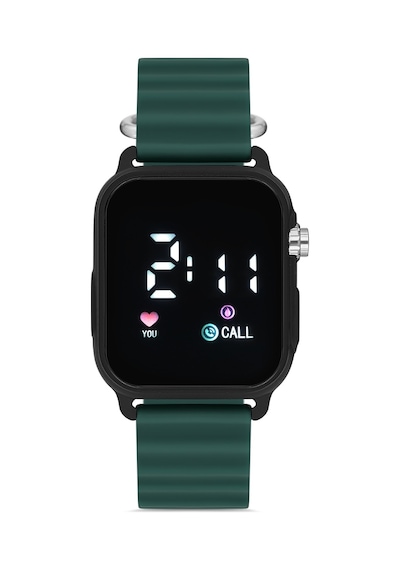 Aqua Di Polo 1987 Unisex Siyah Silikon Dijital Led Kol Saati Apwr033306
