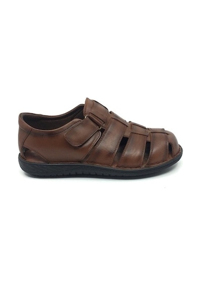 Taşpınar %100 Deri Erkek Ortopedik Yazlık Rahat Sandalet 40-44
