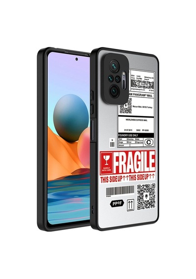 Xiaomi Redmi Note 10 Pro Kılıf Aynalı Desenli Kamera Korumalı Parlak Zore Mirror Kapak Fragile