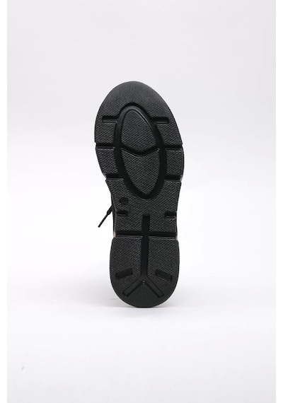 Kalın Taban Outdoor Kadın Sneaker Siyah Ayakkabı 45020 Çok Renkli