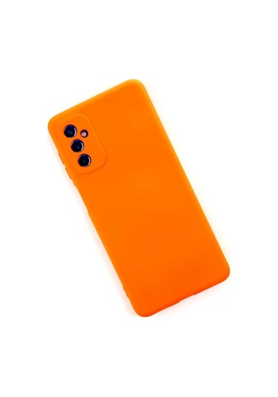 Newface Samsung Galaxy M52 5g Kılıf Nano İçi Kadife Silikon - Turuncu