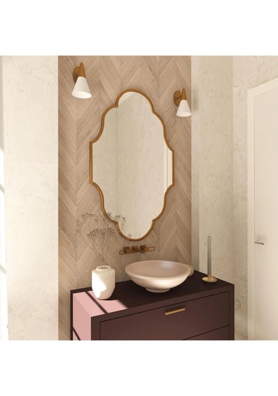 60x90 Duvar Dekor Aynası/duvar Aynası/konsol Aynası/estetik Ayna Gold Diğer