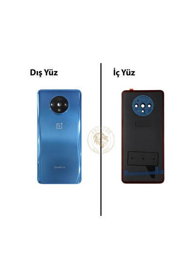 One Plus One Plus 7t Mavi Arka Kapak Arka Cam Batarya Kapağı Lazer Kesim Kapak Pil Kapağı Back Cover Çok Renkli