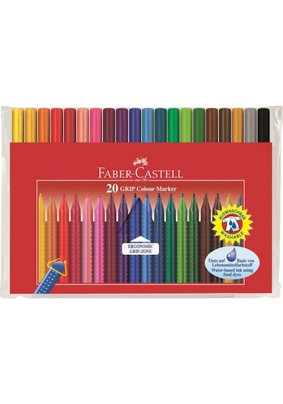 Faber-Castell 155320 Grip Keçeli Kalem 20'li