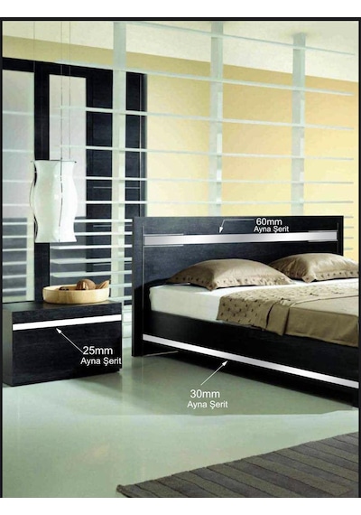 Eym Sibu Aynalı Pleksi Şerit Mobilya Süsü 40 MM x 2800 MM