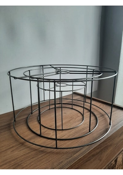 Abajur Ve Lambader Teli Çemberi 40 Cm Çap-30 Cm Çap Ve 20 Cm Çap 3 Adet Ham