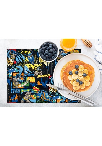 Adawall Home The Batman Kumaş Amerikan Servis 4'lü Set Çok Renkli