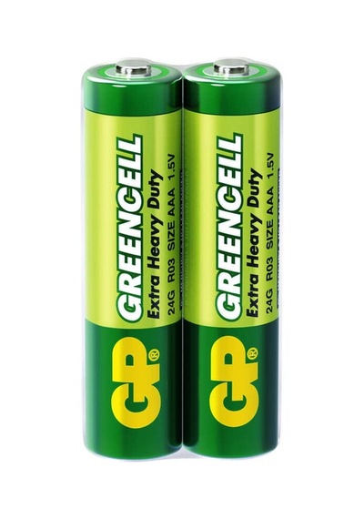 Gp Batteries Gp24g Greencell R03/1212/aaa İnce Pil, 1.5 Volt, 40'lı Kutu 16'li Paket