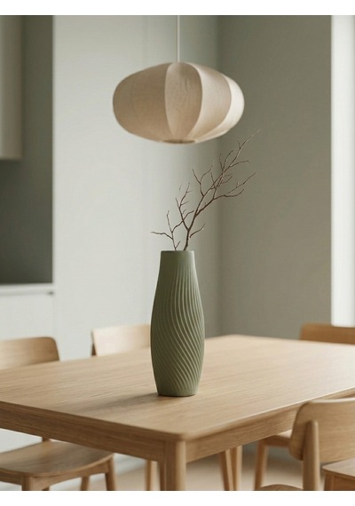 Kaveld Liora Dekoratif Vazo El Yapımı Minimalist Spiral Dokulu Modern Vazo Mermer Tozu Ve Çimento Kompozit Ev Dekoru Yeşil Kaveld Liora Dekoratif Vazo El Yapımı Minimalist Spiral Dokulu Modern Vazo Mermer Tozu Ve Çimento Kompozit Ev Dekoru Yeşil
