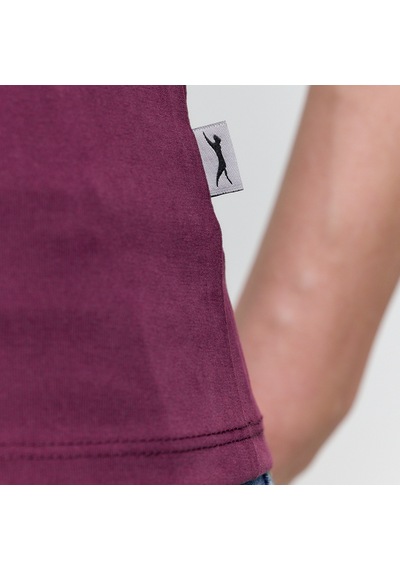 Slazenger PERICAS Kadın V Yaka Mürdüm Tişört