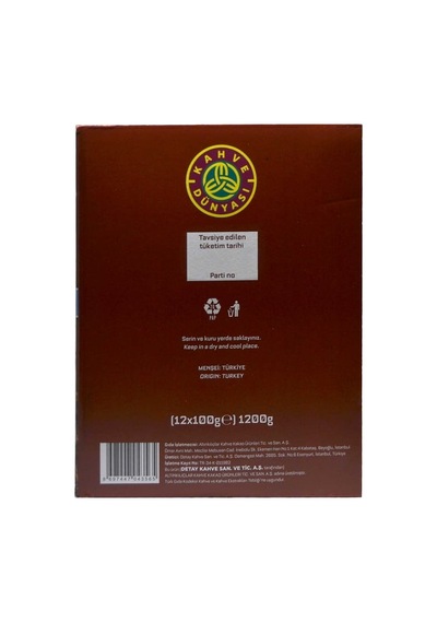 Kahve Dünyası Türk Kahvesi 100 G Damla Sakızı Aromalı Outlet 20'li Paket