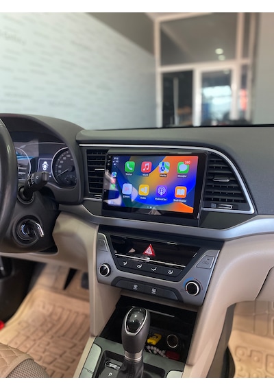 Hyundaı Elantra 2016-18 9" Uyumlu Androıd Multimedya Gerçek 2/32 Kablosuz Carplay Geri Görüş Kameralı 9"