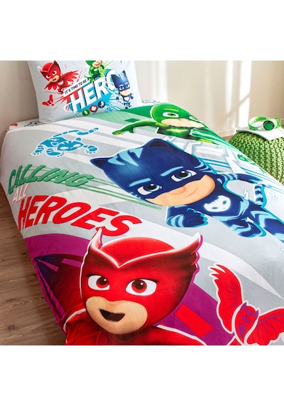 Taç Lisanslı Pj Masks Super Team Pamuk Tek Kişilik Nevresim Takımı 000000001000048891 Çok Renkli
