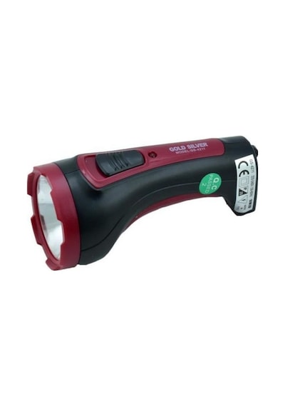 Gold Sılver Gs-4211 1 Watt Şarjlı El Feneri Açık Gri