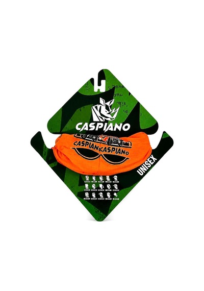 Caspiano Unisex Motosiklet Maskesi Bandana Outdoor Boyunluk-buff Turuncu