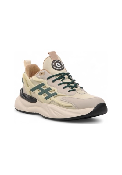 Guja 23k550 Hakiki Deri Erkek Sneaker Bej