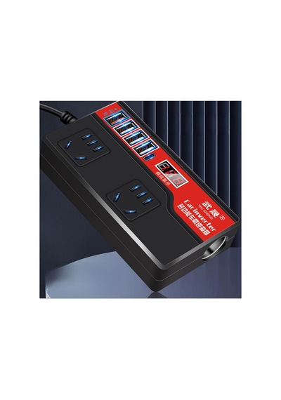 Yemleme Botu Araba Güç İnvertörü Otomatik Güç Dönüştürücü Dc 12v 4 Usb Podijital Ekran Araba Güç Adaptörleri
