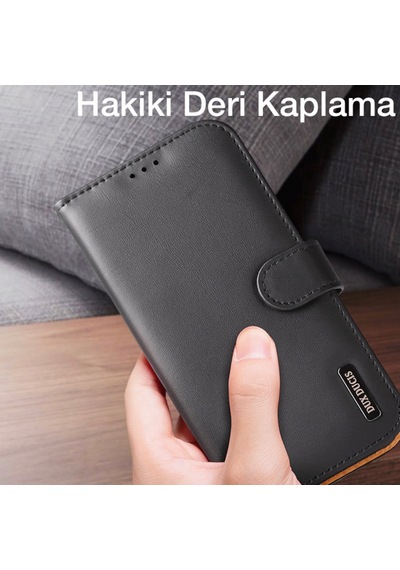 Dux Ducis Apple Uyumlu iPhone 12- 12 Pro Kilif Miknatisli Cüzdanli Deri Kilif 209817694 - Renk / Kirmizi