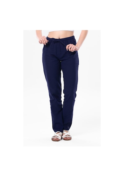 Eliş Şile Bezi Şile Bezi Çift Cepli Unisex Yazlık Pantolon Mor Mor-mor Mor