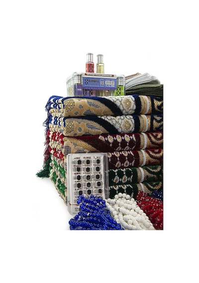 Eyyübi 20 Kişilik Hac Ve Umre Hediyelik Kadife Seccade Set