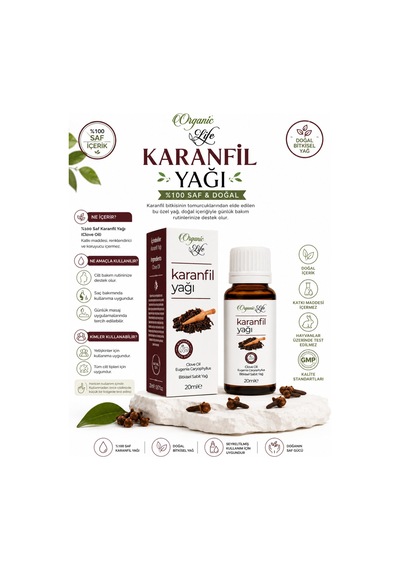 & Natural Karanfil Yağı 20 Ml - Saf Aromaterapi Ve Bakım Yağı
