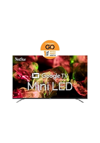 Next NextStar YE-55IDG11 4K Ultra HD 55" 140 Ekran Uydu Alıcılı Google Smart Mini LED TV