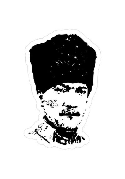Şeffaf Mustafa Kemal Atatürk Büyük Türk Başbuğ Sticker 00276